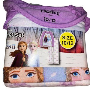 Disney Frozen ll Elsa & Anna Stronger Together  Girls Pajama Set size 10/12
